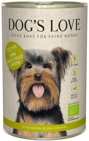 DOG´S LOVE BIO Huhn 400g Dose