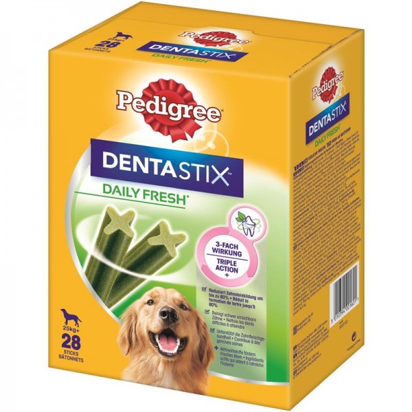 Pedigree Snack Denta Stix Fresh Multipack große Hunde 4x7Stück