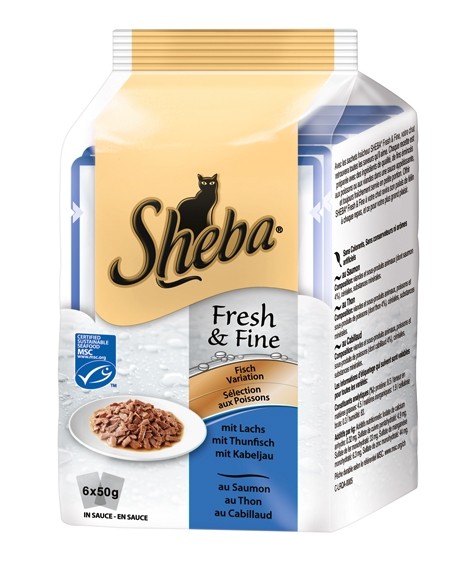 Sheba Multipack Fresh&Fine Fisch Variation 6x50g