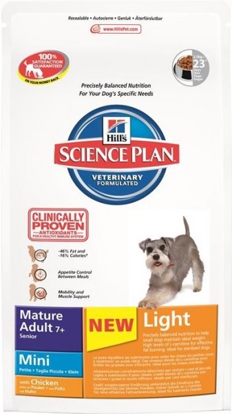 Hills Science Plan Hund Mature Adult 7+ Light Small & Mini Huhn - 2,5kg Beutel