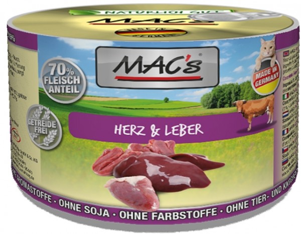 MACs Cat Herz & Leber - 200g Dose