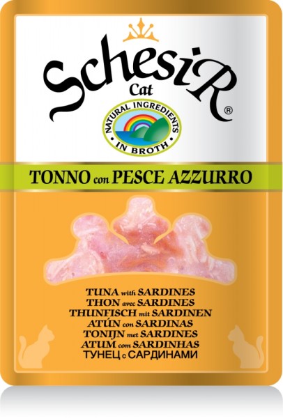 Schesir Cat - Thunfisch & Sardinen - 70g Frischebeutel
