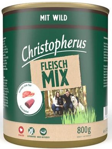 Christopherus Dog - Dose Fleischmix - mit Wild 800g