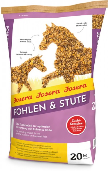 Josera petfood, Pferd, Fohlen&Stute 20kg