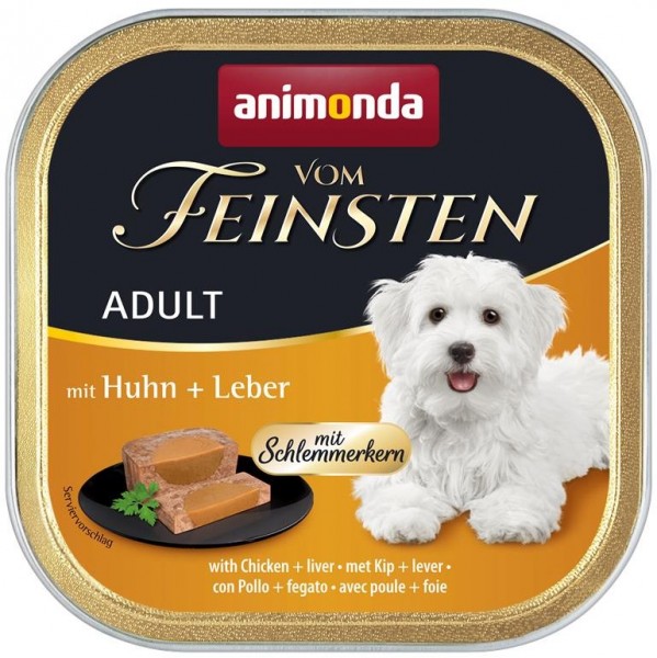 Animonda Dog Vom Feinsten Schlemmerkern mit Huhn & Leber 150g Schale