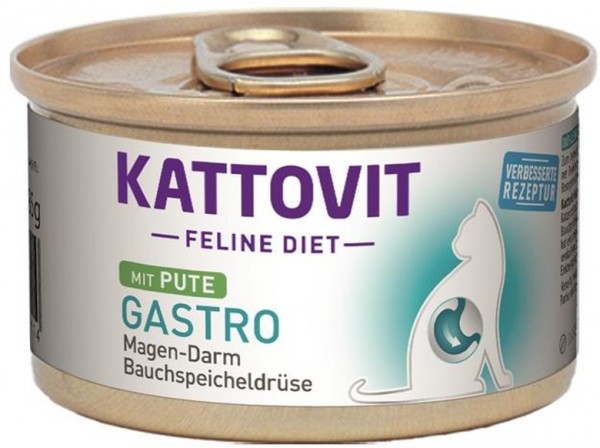 Kattovit Feline Diet - Gastro mit Pute - 85g Dose