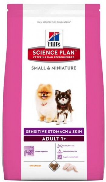 Hills Science Plan Hund Small & Mini Sensitive Stomach & Skin - 1,5kg Beutel