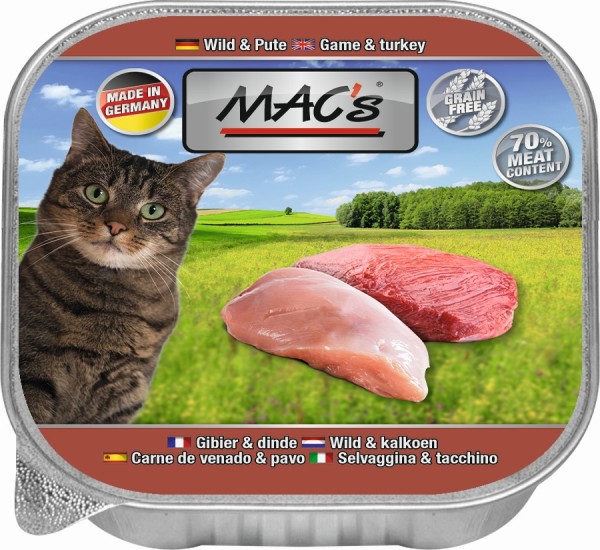 MACs Cat Wild & Pute - 100g Schale