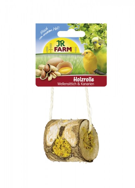 JR Farm Birds Holzrolle Wellensittich & Kanarien 150 g