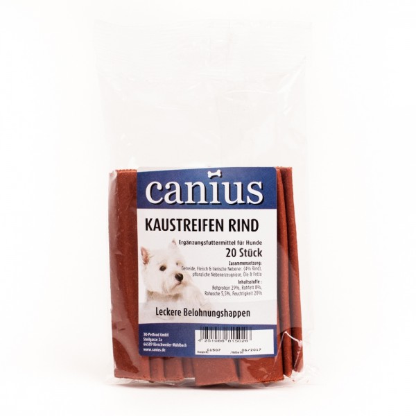 Canius Kaustreifen Rind, 20 Stück