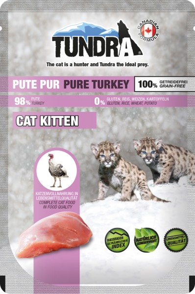 Tundra Kitten Cat Pute pur - 85g Frischebeutel