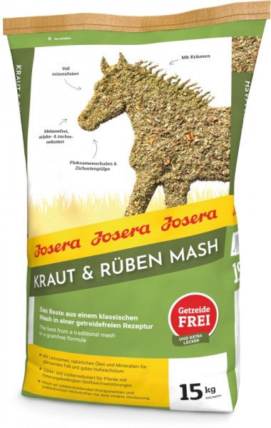 Josera petfood, Pferd, Kraut & Rüben Mash 2kg