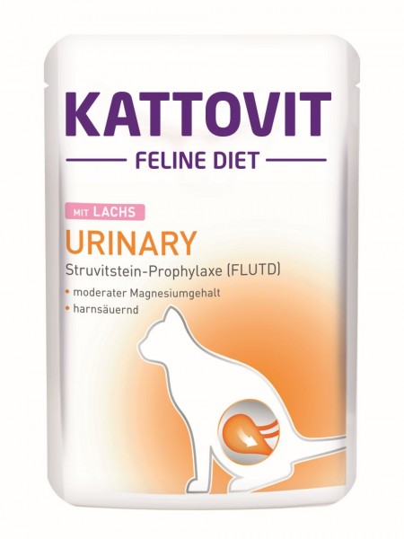 Kattovit Feline Diet Urinary mit Lachs 85g Frischebeutel