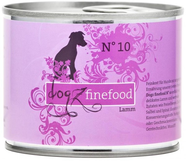 Dogz finefood Dose No. 10 Lamm 200g