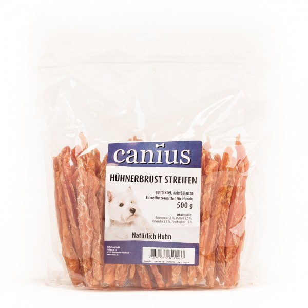 Canius Hühnerbrust Streifen 500g