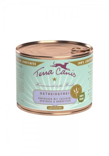 Terra Canis Sensitiv Kaninchen mit Zucchini, Aprikose & Borretsch 200 g