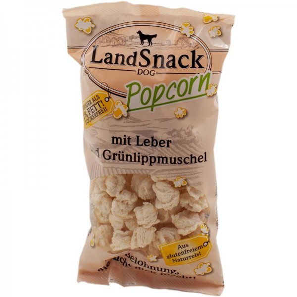 LandSnack Popcorn für Hunde mit Leber & Grünlippmuschelextrakt - 30g Beutel
