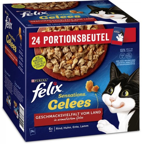 *** Felix Sensations Gelees Geschacksvielfalt vom Land 24x85g [*** AUSLAUFARTIKEL]