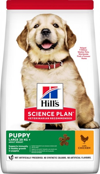 Hills Science Plan Hund Puppy Large Breed Huhn - 14,5kg Sack