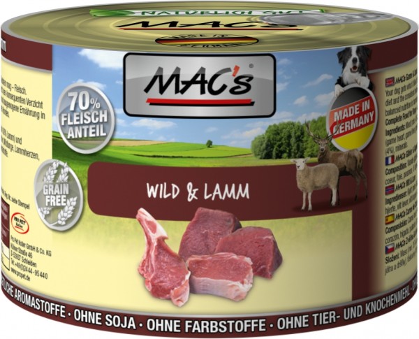 MACs Dog Wild & Lamm - 200g Dose