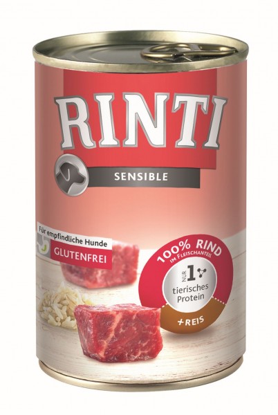 Rinti Sensible Rind + Reis 400g