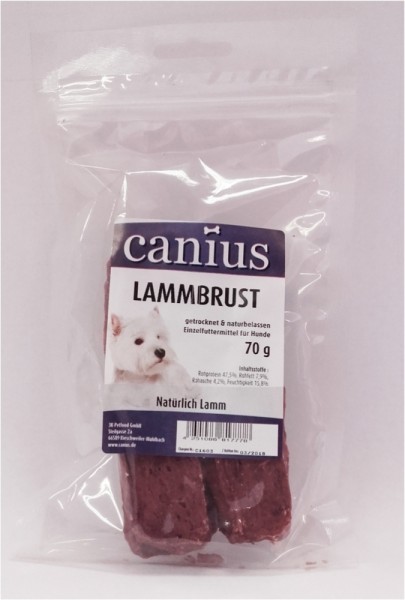 *** Canius Lammbrust getrocknet 70g [*** AUSLAUFARTIKEL]