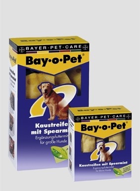 Bay·o·Pet Zahnpflege Kaustreifen mit Spearmint kleiner Hund 140g
