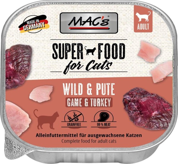 MACs CAT - Wild & Pute 100g Schale