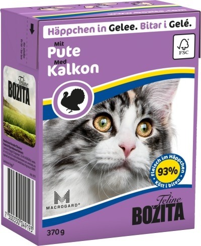 Bozita Cat Tetra Recard Häppchen in Gelee Pute 370g