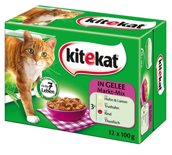 Kitekat 12-er MP Markt-Mix in Gelee 12 x 100g