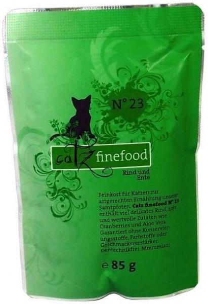 Catz finefood No. 23 Rind und Ente 85g