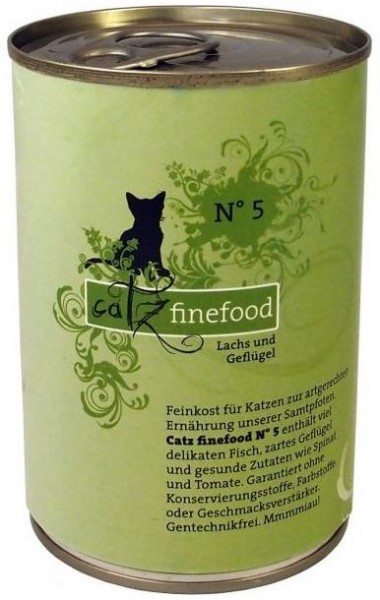 Pets Nature Catz finefood No.5 Lachs 400g Dose