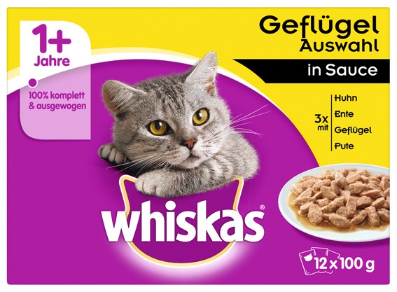 Whiskas Portionsbeutel Multipack 1+ Geflügelauswa