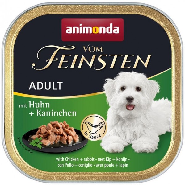 Animonda Dog vom Feinsten Adult mit Huhn + Kaninchen 150g Schale