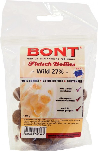 Bont Fleisch-Bollies Wild, 150g