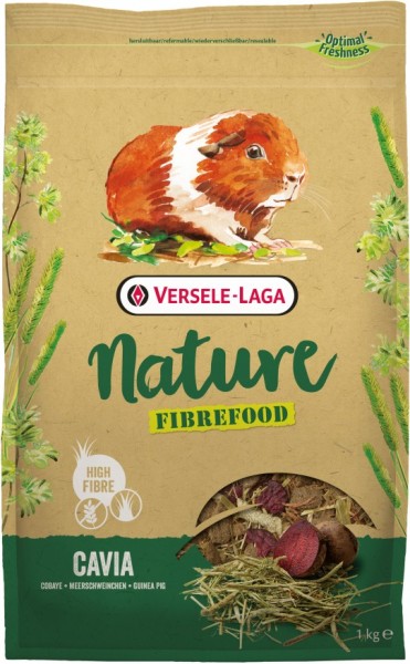 Versele-Laga Nature Fibrefood Cavia - 1kg Frischebeutel - Meerschweinchenfutter