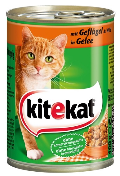 *** Kitekat mit Gefluegel & Wild in Gelee 400g [*** AUSLAUFARTIKEL]