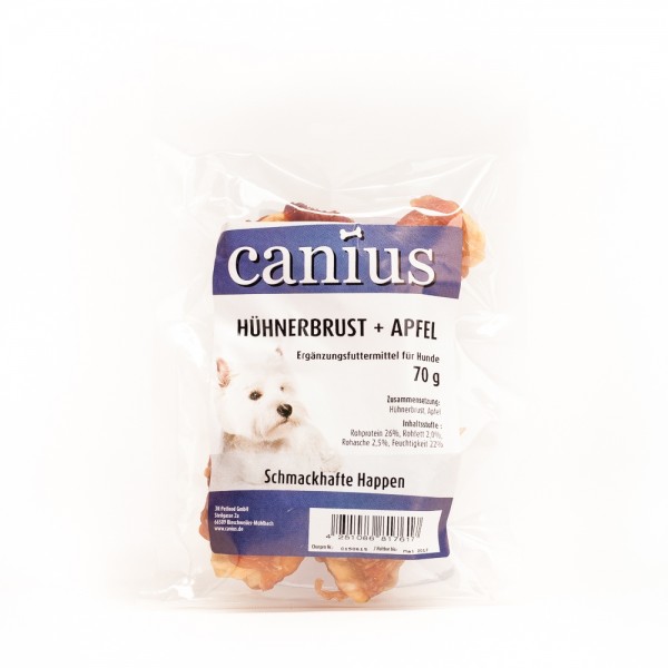 *** Canius Hühnerbrust + Apfel 70g [*** AUSLAUFARTIKEL]