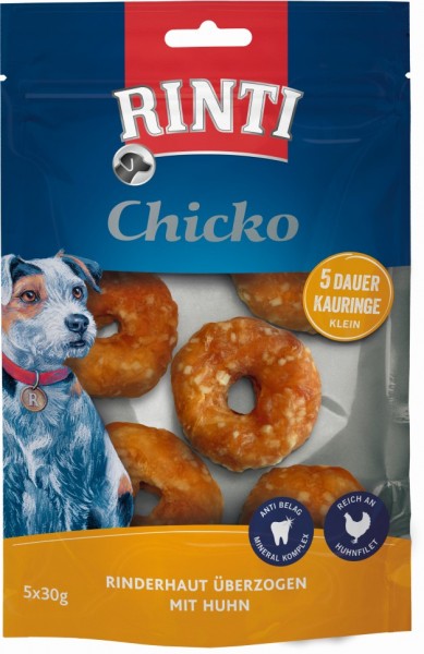 Rinti Chicko Dauer-Kauringe klein mit Huhn 5x30g