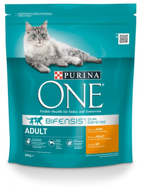 Purina ONE BIFENSIS Adult reich an Huhn 800g