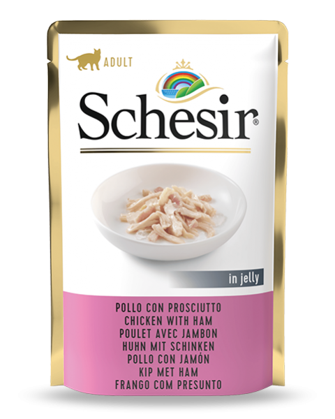 Schesir Cat - Hühnerfilet & Schinken - 85g Frischebeutel