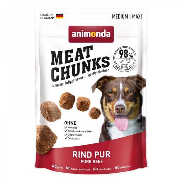 Animonda Meat Chunks Rind pur - 80g Frischebeutel