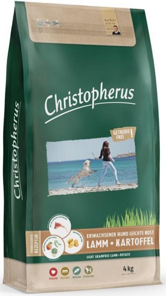 Allco Christopherus Erwachsener Hund Leichte Kost Lamm+Kartoffel - 4kg Beutel