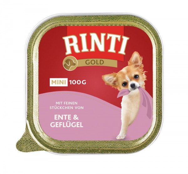 RINTI Gold mini Ente & Geflügel 100gS