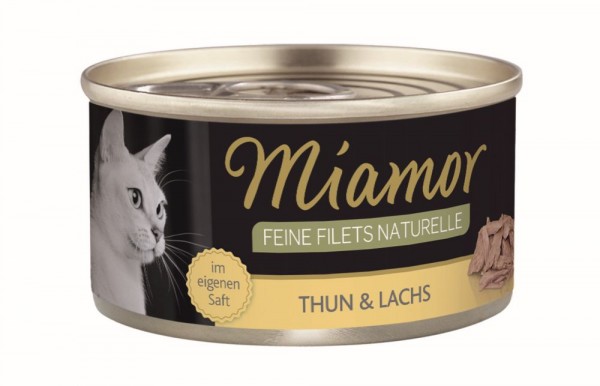 Miamor Feine Filets Naturelle Thunfisch & Lachs 80g