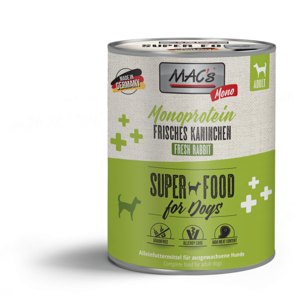 MACs DOG - Mono frisches Kaninchen 800g