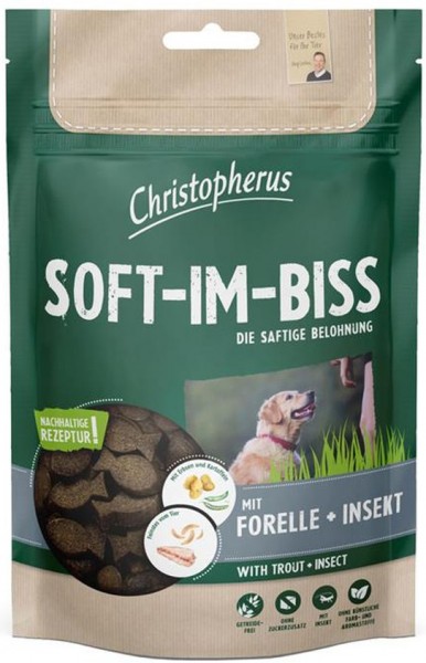 Allco Christopherus Soft-Im-Biss mit Forelle+Insekt - 125g Frischebeutel