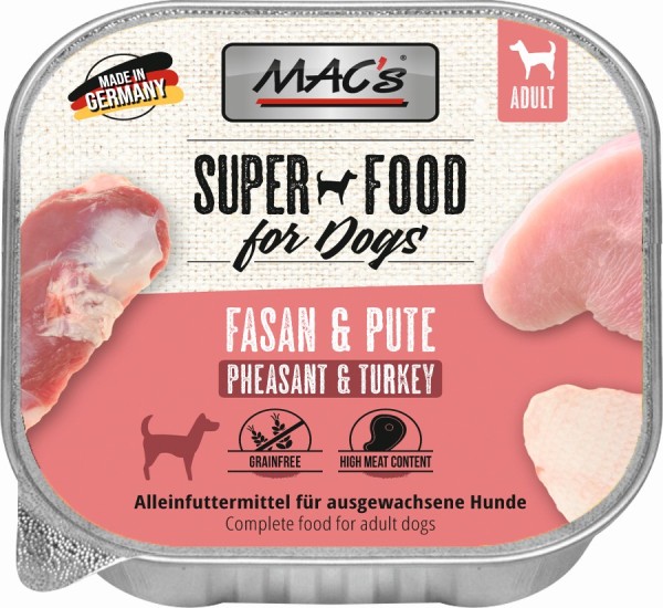 MACs Dog Fasan & Pute - 150g Schale