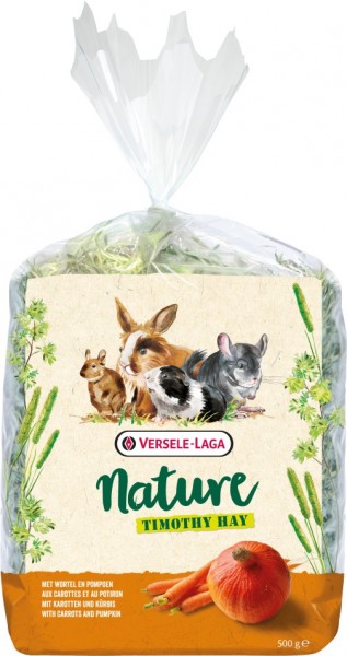 Versele-Laga Nature Timothy Hay Carrot - 500g Frischebeutel