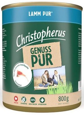 Christopherus Dog - Dose Pur Lamm 800g